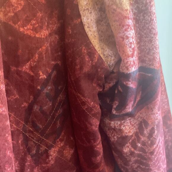 Winter Sun women’s size Medium reversible quilted button front coat - Picture 2 of 5